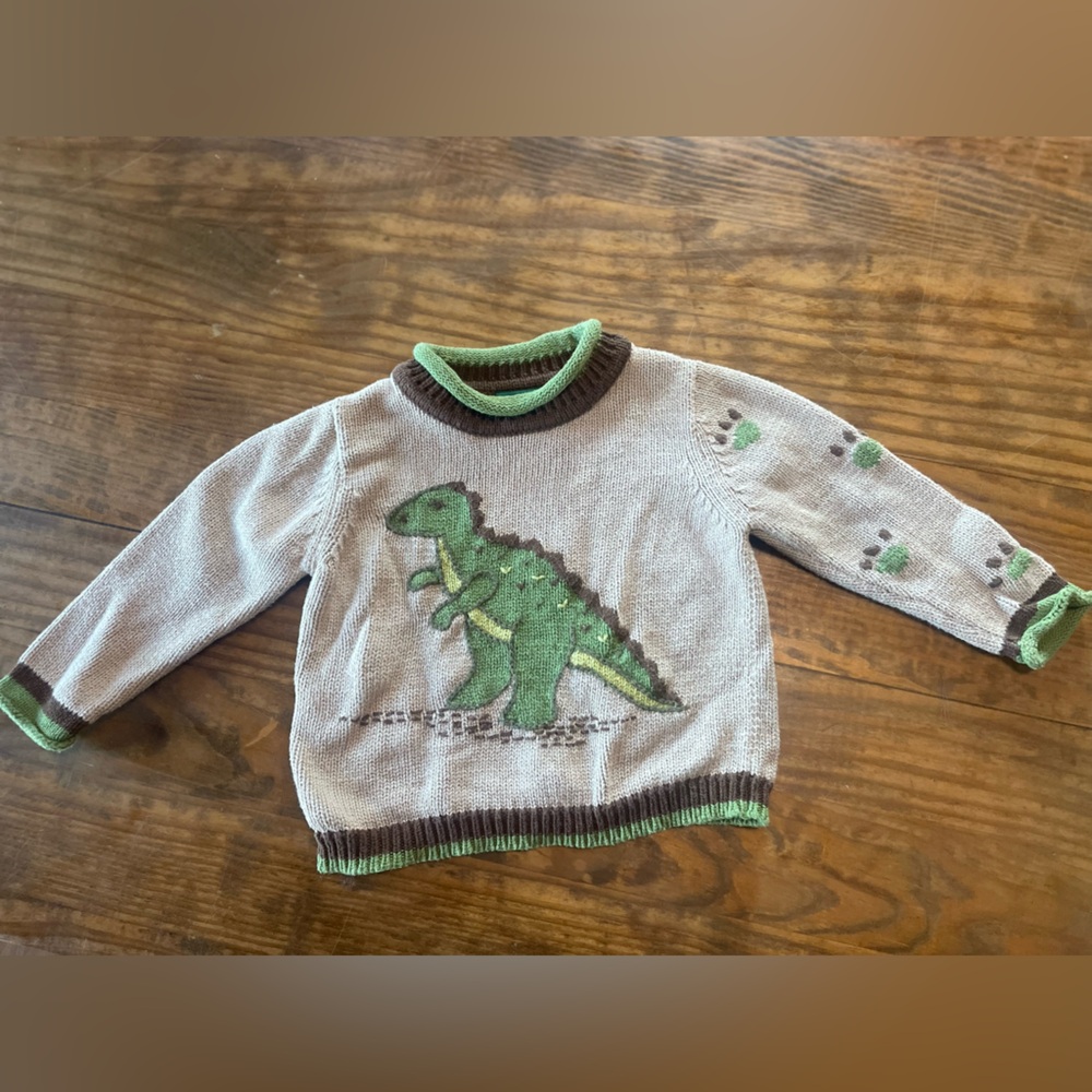 Dinosaur Knit Sweater for Kids, 12 months cute cozy warm stylish